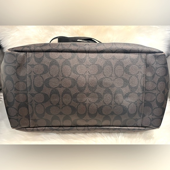 Coach Signature Coated Canvas Baby Bag-Brown/Black-MSRP $450 - Picture 6 of 16